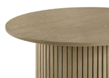 Hamlyn 2-piece Round Fluted Coffee and End Table Set Natural Oak | Beige | Natural Oak | 706498-S2