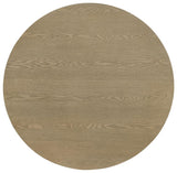 Hamlyn Round Fluted Occasional Cocktail Coffee Table Natural Oak | Beige | Natural Oak | 706498