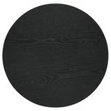 Hamlyn Round Fluted Occasional Side End Table Black | Black | 706507