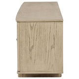 Kailani 79-inch 4-door Cane TV Stand Media Console Beige Oak | Brown | Beige Oak | 706583