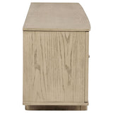 Kailani 79-inch 4-door Cane TV Stand Media Console Beige Oak | Brown | Beige Oak | 706583