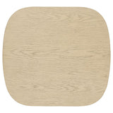 Kailani Coastal Square End Side Table with Shelf Beige Oak | King | Beige | Beige Oak | 706587