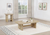 Kailani 2-piece Coastal Coffee and End Table Set Beige Oak | Full | Beige | Beige Oak | 706588-S2