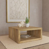 Benton Square Solid Mango Wood Coffee Table Natural | Full | Beige | Natural | 706838