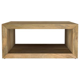 Benton Square Solid Mango Wood Coffee Table Natural | Full | Beige | Natural | 706838