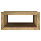 Benton Square Solid Mango Wood Coffee Table Natural | Full | Beige | Natural | 706838