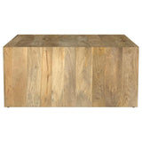 Benton Square Solid Mango Wood Coffee Table Natural | Full | Beige | Natural | 706838