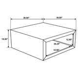 Benton Square Solid Mango Wood Coffee Table Natural | Full | Beige | Natural | 706838