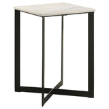 Tobin 3-piece Marble Top Coffee and End Table Set White | White | White Marble | 707698-S3