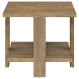 Dawn Square Engineered Wood End Table Mango Brown | Brown | Mango | 707717