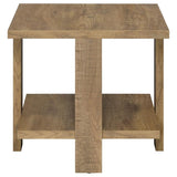 Dawn Square Engineered Wood End Table Mango Brown | Brown | Mango | 707717