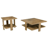 Dawn 2-piece Round Coffee and End Table Set Mango Brown | Brown | Mango | 707718-S2
