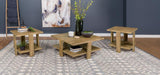 Dawn 2-piece Round Coffee and End Table Set Mango Brown