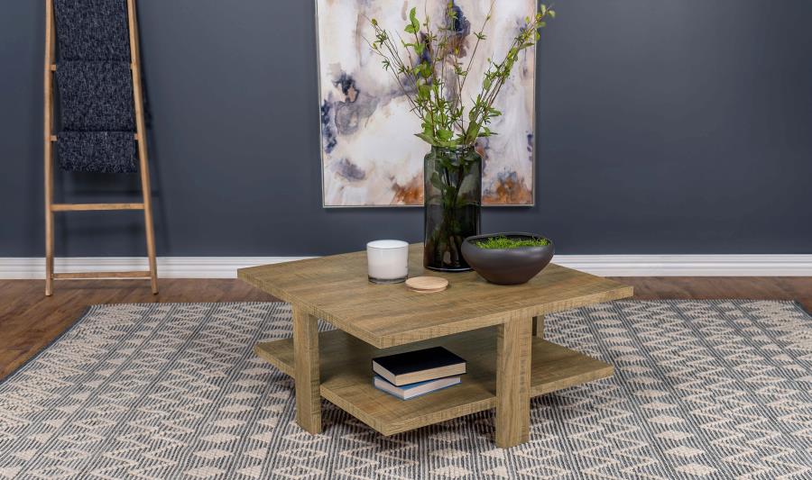 Dawn Square Engineered Wood Coffee Table Mango Brown | Brown | Mango | 707718