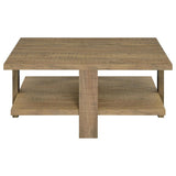 Dawn Square Engineered Wood Coffee Table Mango Brown | Brown | Mango | 707718
