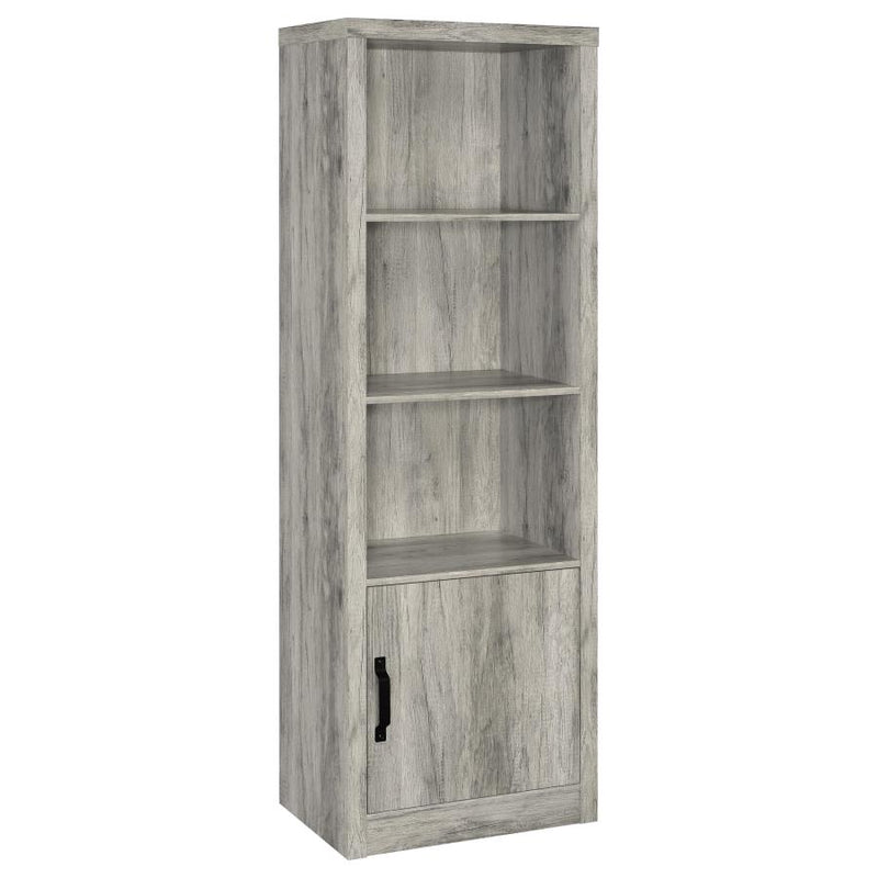 Burke 4-shelf Engineered Wood Media Tower Grey Driftwood
