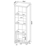 Sachin 3-shelf Engineered Wood Media Tower Dark Pine | 707736