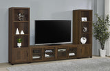 Sachin 3-shelf Engineered Wood Media Tower Dark Pine | 707736
