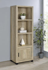 Sachin 3-shelf Engineered Wood Media Tower Distressed Pine | Brown Distressed Pine | 707746