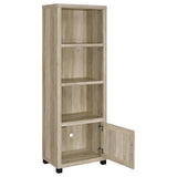 Sachin 3-shelf Engineered Wood Media Tower Distressed Pine | Brown Distressed Pine | 707746