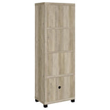Sachin 3-shelf Engineered Wood Media Tower Distressed Pine | Brown Distressed Pine | 707746
