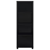 Sachin 3-shelf Engineered Wood Media Tower Black | Black | 707756