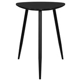 Odessa Triangular Solid Wood End Table Black | King | Black | 707917