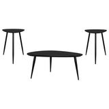 Odessa 3-piece Triangular Coffee and End Table Set Black | Black | 707918-S3