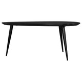 Odessa Triangular Solid Wood Coffee Table Black | Black | 707918