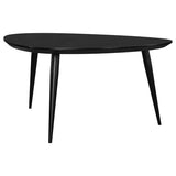 Odessa Triangular Solid Wood Coffee Table Black | Black | 707918