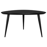 Odessa Triangular Solid Wood Coffee Table Black | Black | 707918