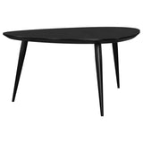 Odessa Triangular Solid Wood Coffee Table Black | Black | 707918
