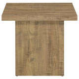 Devar Square Engineered Wood End Table Mango Brown | Brown | Mango | 708067