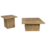 Devar 2-piece Square Coffee and End Table Set Mango | Brown | Mango | 708068-S2