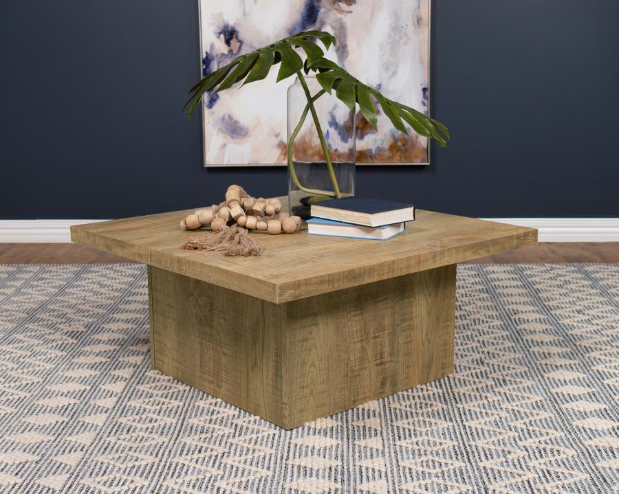 Devar Square Engineered Wood Coffee Table Mango Brown | King | Brown | Mango | 708068