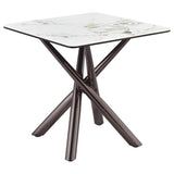 Carvell 2-piece Square Coffee and End Table Set Mirage White | King | White | Mirage White | 708138-S2