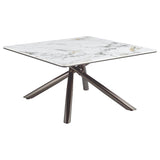 Carvell 2-piece Square Coffee and End Table Set Mirage White | King | White | Mirage White | 708138-S2