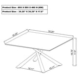 Carvell 2-piece Square Coffee and End Table Set Mirage White | King | White | Mirage White | 708138-S2