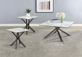 Carvell 2-piece Square Coffee and End Table Set Mirage White