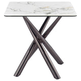 Carvell 3-piece Square Coffee and End Table Set Mirage White | White | Mirage White | 708138-S3