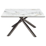 Carvell 3-piece Square Coffee and End Table Set Mirage White | White | Mirage White | 708138-S3
