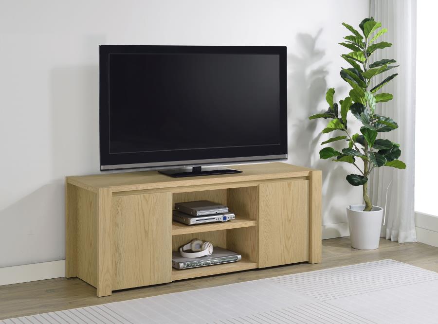 Laurelton 60-inch 2-door TV Stand Media Console Light Oak | Brown | Light Oak | 708222