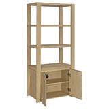 Laurelton 3-shelf Media Tower Tall Pier Cabinet Light Oak | Brown | Light Oak | 708224