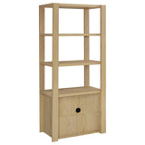 Laurelton 3-shelf Media Tower Tall Pier Cabinet Light Oak | Brown | Light Oak | 708224