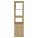 Laurelton 3-shelf Media Tower Tall Pier Cabinet Light Oak | Brown | Light Oak | 708224