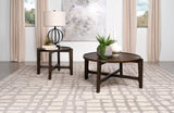 Cota 2-piece Solid Wood Coffee and End Table Set Dark Brown | King | Brown | Dark Brown | 708288-S2