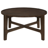 Cota 2-piece Solid Wood Coffee and End Table Set Dark Brown | King | Brown | Dark Brown | 708288-S2