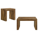 Odilia 2-piece Solid Wood Coffee and End Table Set Auburn | Brown | Auburn | 708418-S2