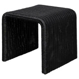 Cahya Woven Rattan Square End Table Black | Black | 708517
