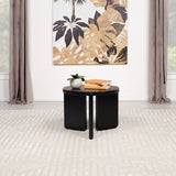 Cordova Round Solid Wood End Table Black | Black | 709677